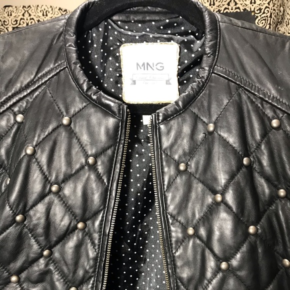 MNG Studded Lambskin Jacket - Picture 3 of 6